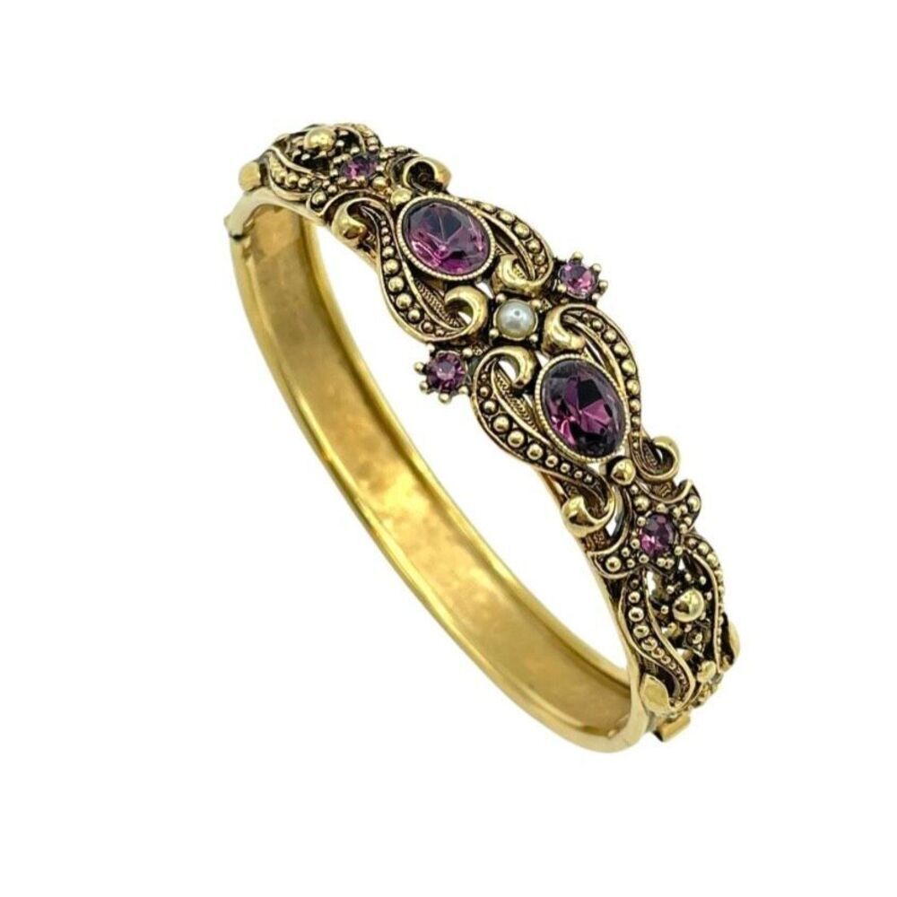 vintage Avon Queensberry hinged bangle bracelet